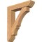 Ekena Millwork Balboa Slat Smooth Bracket w/ Offset Brace, Western Red Cedar, 7 1/2"W x 34"D x 40"H BKT0806X34X40BOA06SWR - alternate 1